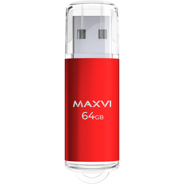 USB флеш-накопитель Maxvi MP 64GB 2.0 red