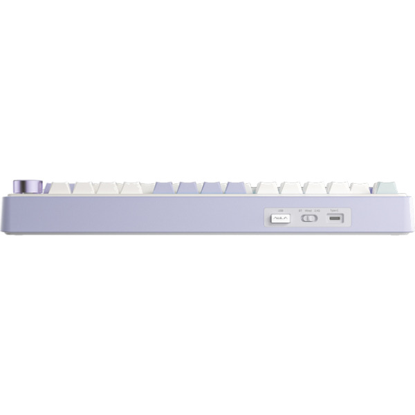 Клавиатура Aula F75 (фиолетовый/бежевый/зеленый/Gray Switches)