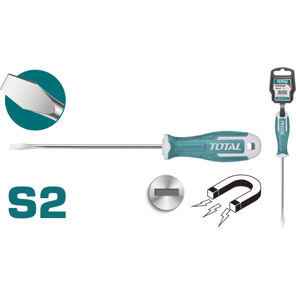 Отвертка шлицевая SL8 Total THT268150
