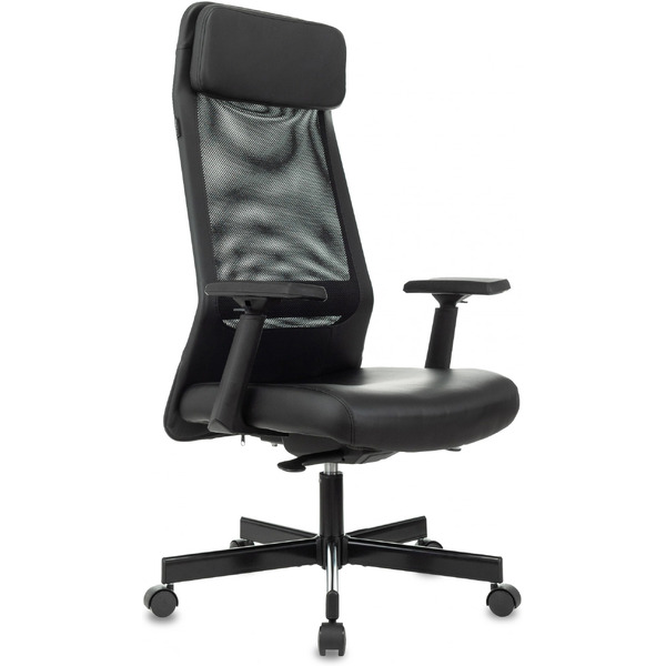 Кресло Бюрократ T-995 черный TW-01 (эко.кожа/сетка)