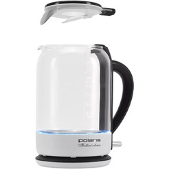 Электрочайник Polaris PWK 1753CGL (белый/черный)