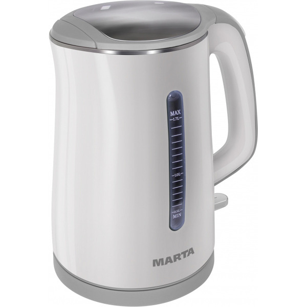 Электрочайник MARTA MT-1065 (белый/серый)