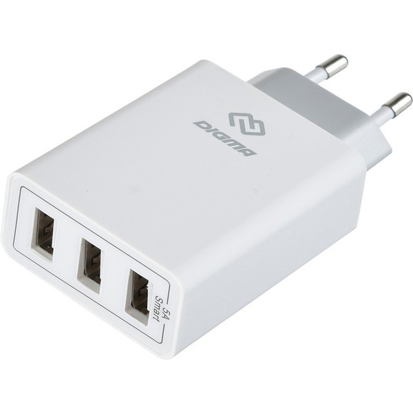 Сетевое зарядное устройство Digma DGWC-3U-5A-WG