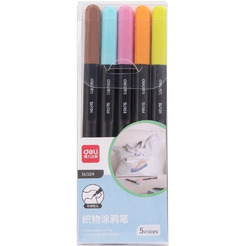 Фломастеры для ткани Deli SU104