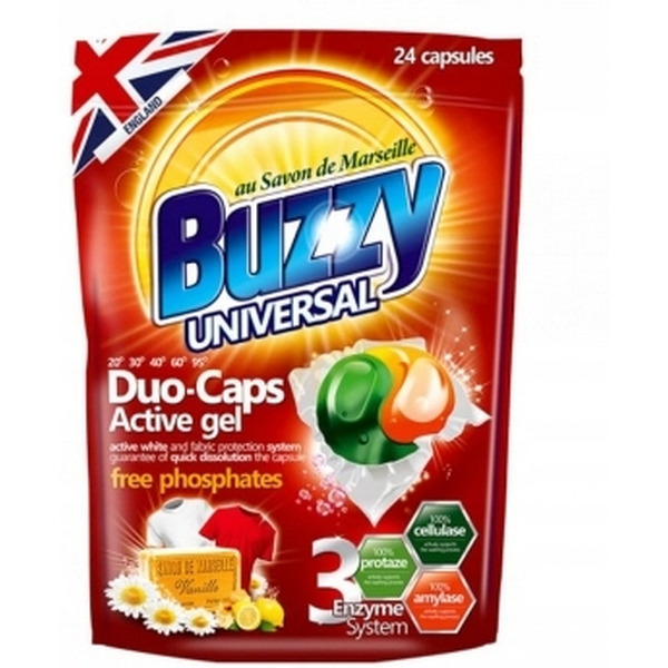 Капсулы для стирки BUZZY Duo Caps Universal (24 шт)