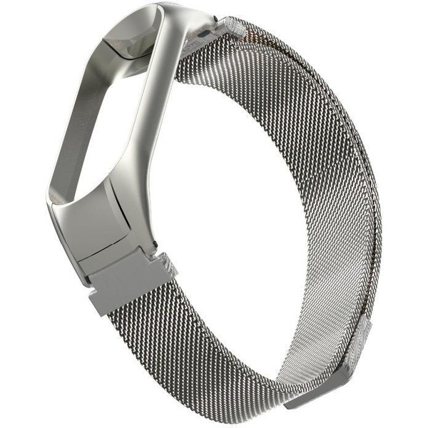 Ремешок Bingo Magnetic для Xiaomi Mi Band 3/4 Серебристый