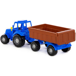 Трактор Полесье Мастер с прицепом №1 84774 (синий)