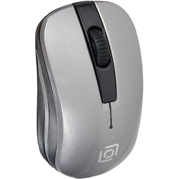 Мышь Oklick 445MW (черный/серый)