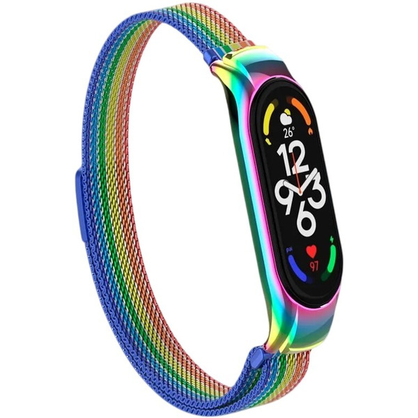 Ремешок Bingo Magnetic для XIAOMI Mi Band 7 (радуга)