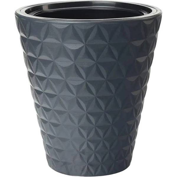 Кашпо Formplastic Diament 40 Antracyt 2920-014