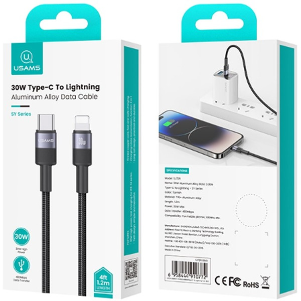 Кабель USAMS SY Series SJ729 (черный)