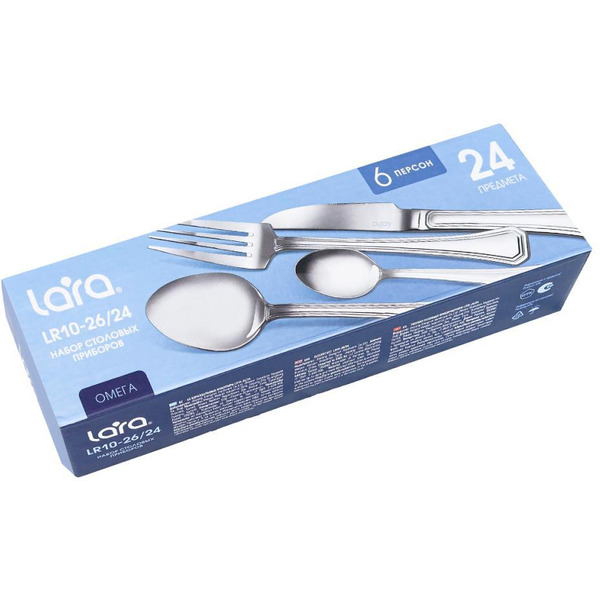 Набор столовых приборов LARA ОМЕГА LR10-26/24