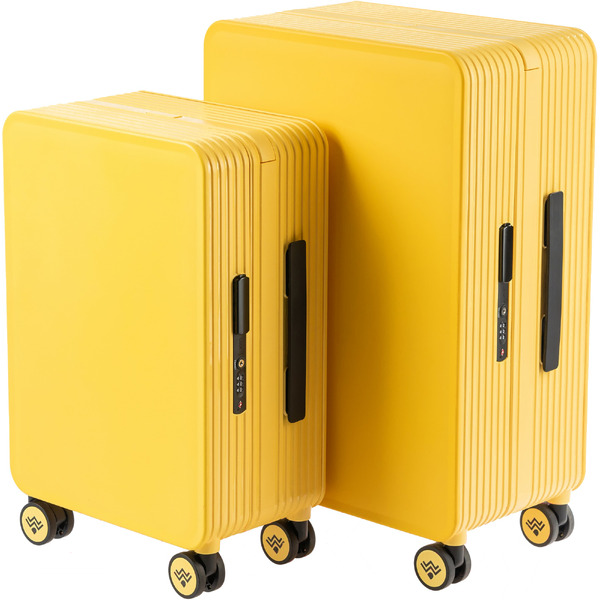 Чемодан DoubleW 005# (S, желтый)