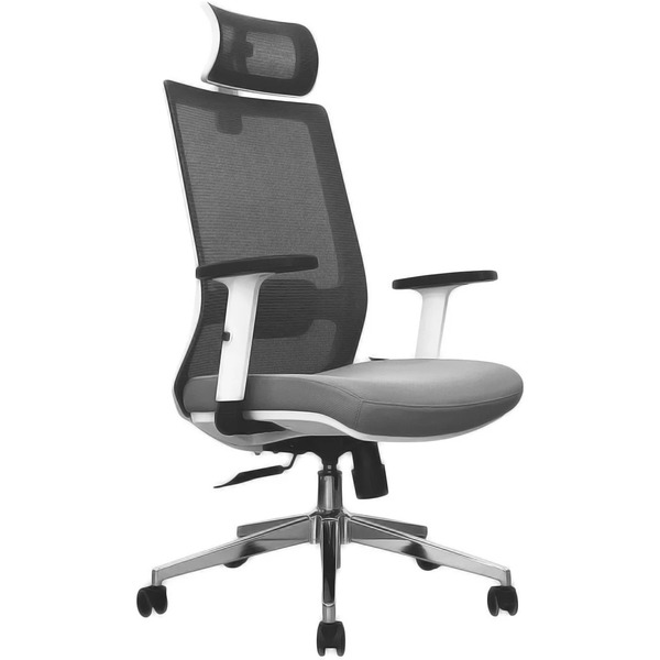 Кресло офисное SITUP MADRID A GREY chrome (сетка Grey /Grey)