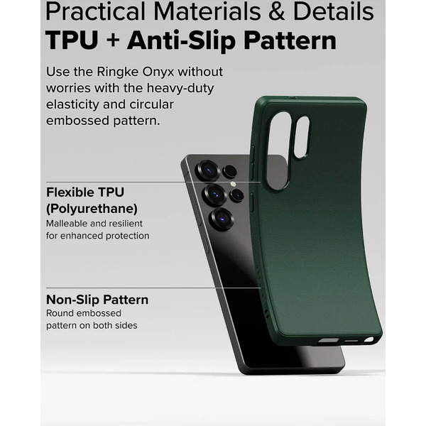 Чехол Ringke ONYX для Samsung Galaxy S25 Ultra DARK GREEN
