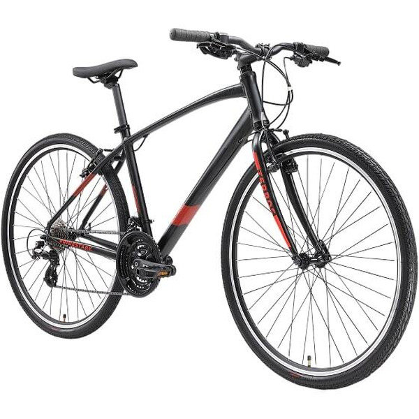 Велосипед Stark Terros 28.3 V черный матовый металлик/оранжевый,черный 16" HQ-0014211