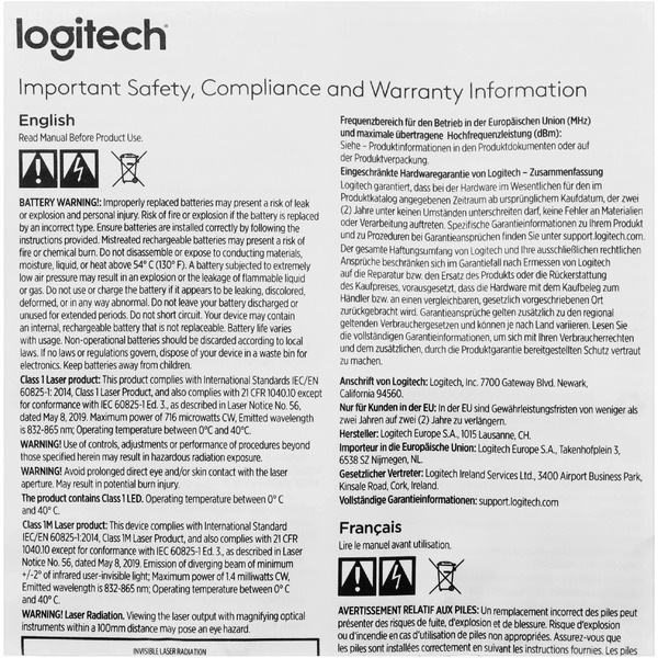 Мышь LOGITECH M240 (графит)
