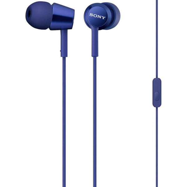 Наушники с микрофоном Sony MDR-EX155AP (Синие)