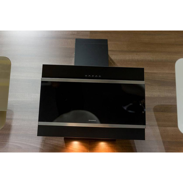 Вытяжка MAUNFELD Tower G Satin 60 (stripes) (черный)