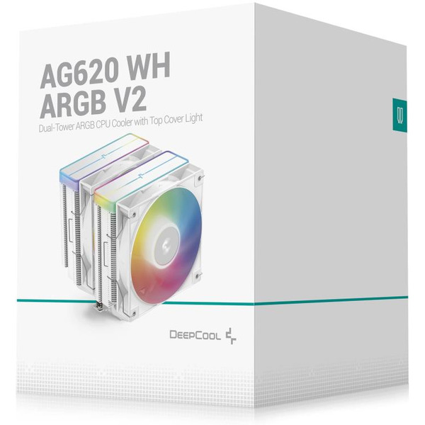 Кулер для процессора DeepCool AG620 WH ARGB V2 R-AG620-WHAMMN-GJD