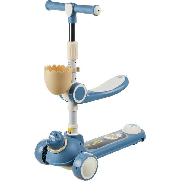 Самокат детский Ricos Wave JSCW108 (белый/синий)