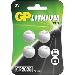 Батарейки GP Lithium CR2025 4 шт