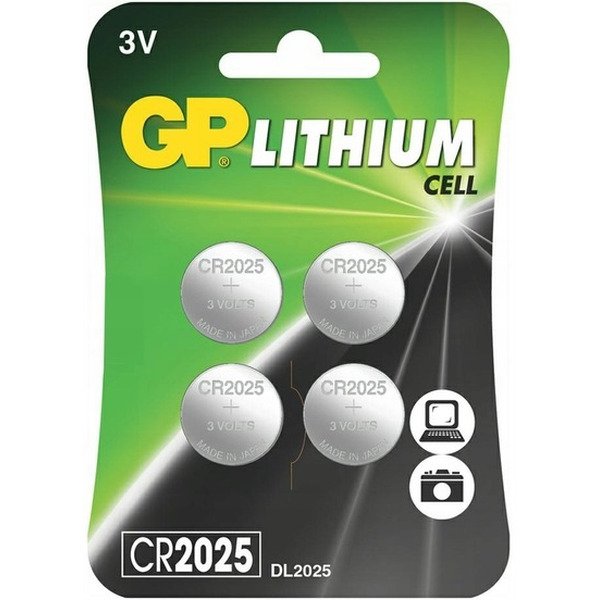 Батарейки GP Lithium CR2025 4 шт