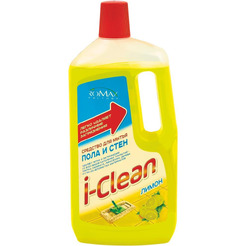 Средство для мытья пола и стен I-CLEAN Лимон, 1л