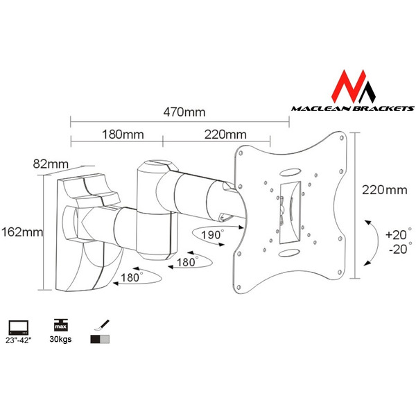 Кронштейн Maclean MC-503A B