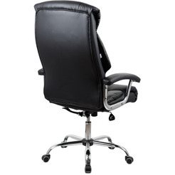 Кресло офисное Kingstyle SHL-1 Raum Chrome (экокожа, черный)