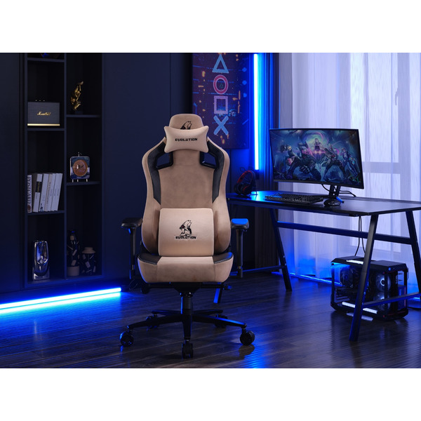 Игровое кресло Evolution Project A Fabric (бежевый)