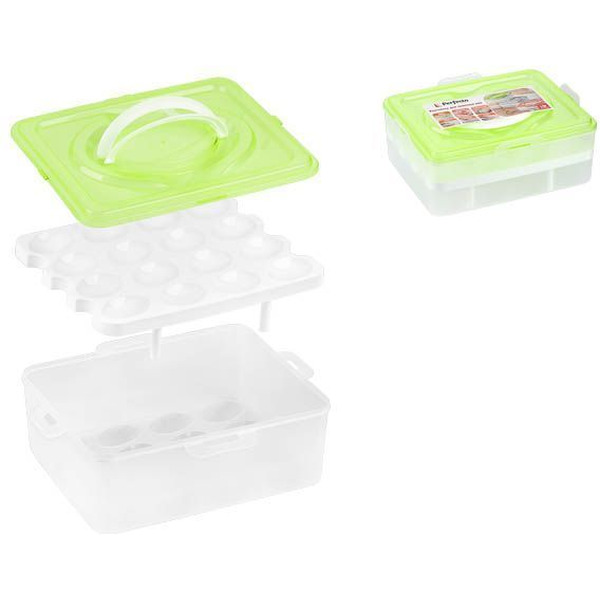 Контейнер для хранения яиц PERFECTO LINEA 34-028233 (32 ячейки, зеленый)