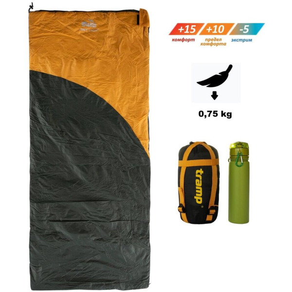 Спальный мешок одеяло Tramp Airy Light Regular ( левый ) 190*80 см (-5°C)