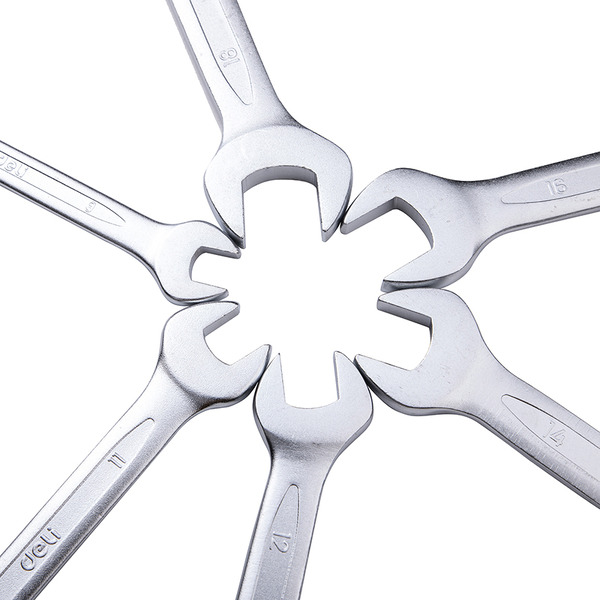 Набор ключей рожковых Deli EDL160012A