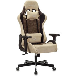 Кресло игровое Zombie VIKING 7 KNIGHT Fabric (бежевый/коричневый)