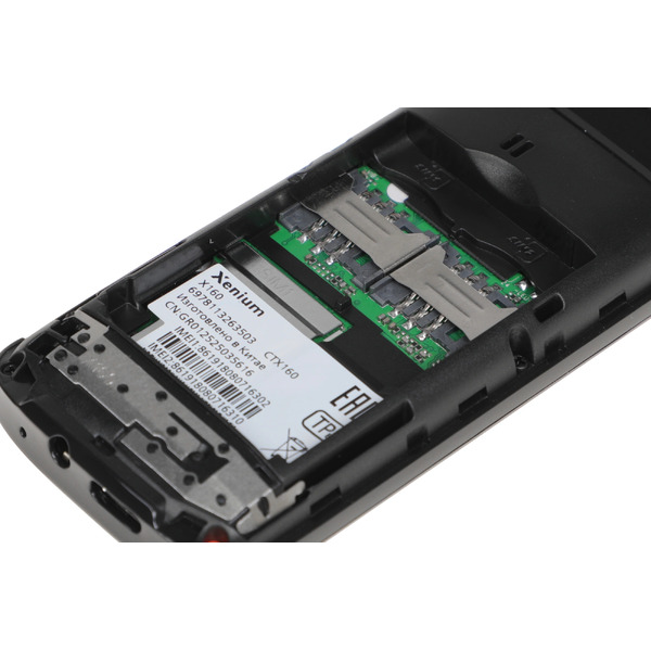 Мобильный телефон XENIUM X160 черный