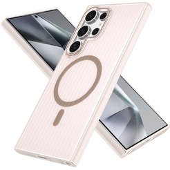 Задняя накладка CASE Translucent Strip Samsung Galaxy S24 Ultra, золотой