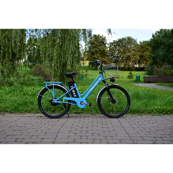 Электровелосипед TERAX Alfa NS008 (голубой)