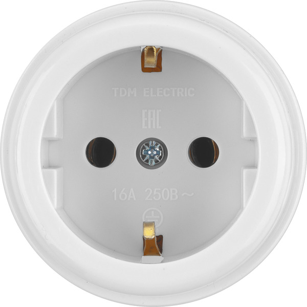 Розетка TDM Electric Ретро SQ1806-0527 (белый)
