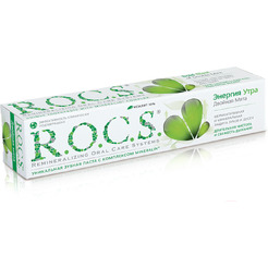 Зубная паста R.O.C.S. Энергия утра. Двойная Мята (74г)