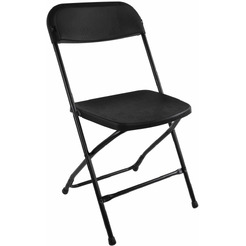 Стулья складные BRABIX Golf CF-002 (КОМПЛЕКТ 4 шт., черный каркас, пластик черный) 533030