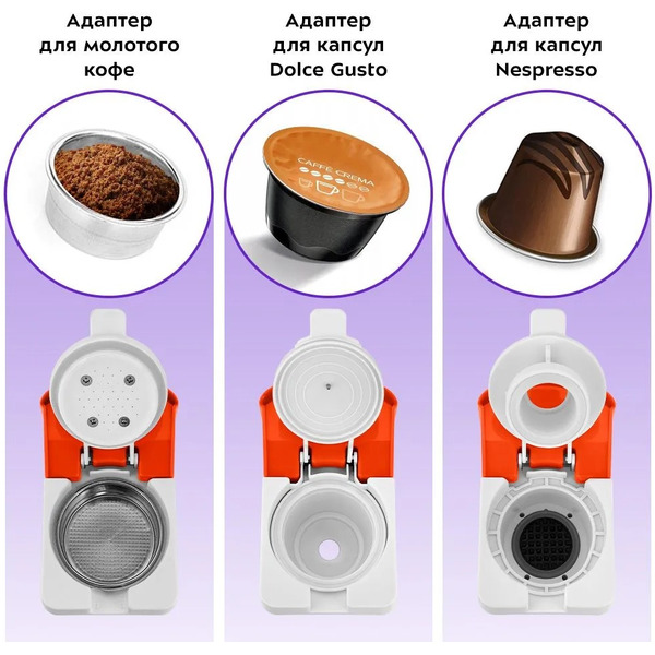 Кофеварка 3 в 1 Kitfort КТ-7509