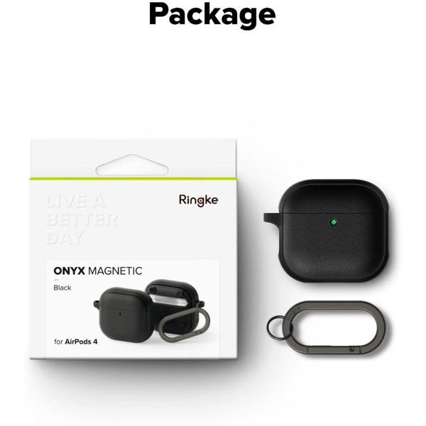 Чехол Ringke Onyx Magnetic для AirPods 4 BLACK