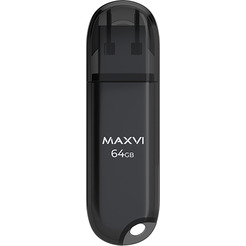 USB флеш-накопитель Maxvi P1 64GB (черный)
