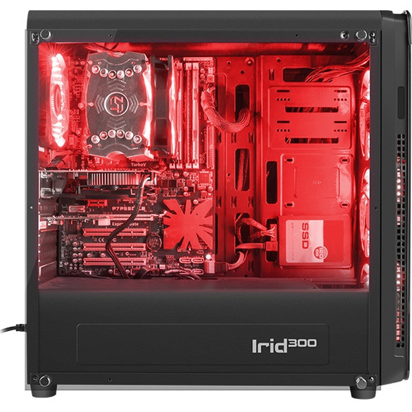 Корпус для компьютера GENESIS IRID 300 Red NPC-1131
