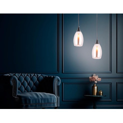 Подвесной светильник Ambrella Light Traditional TR3544 черный/серый Е14х1