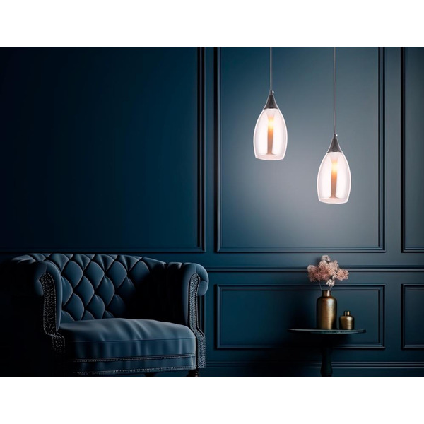 Подвесной светильник Ambrella Light Traditional TR3544 черный/серый Е14х1