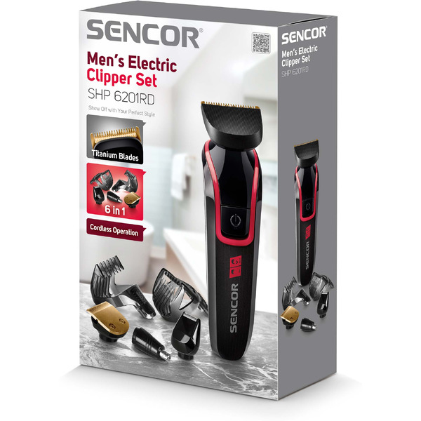 Машинка для стрижки волос Sencor SHP 6201RD