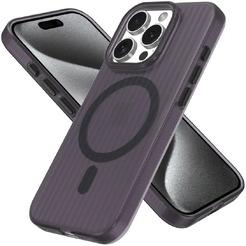 Задняя накладка CASE Translucent Strip Apple iPhone 15 Pro (черный)