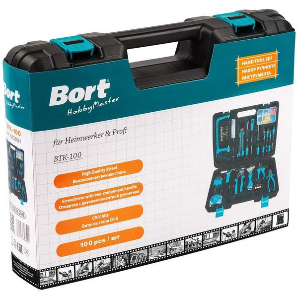Универсальный набор инструментов Bort BTK-100 (93723521)